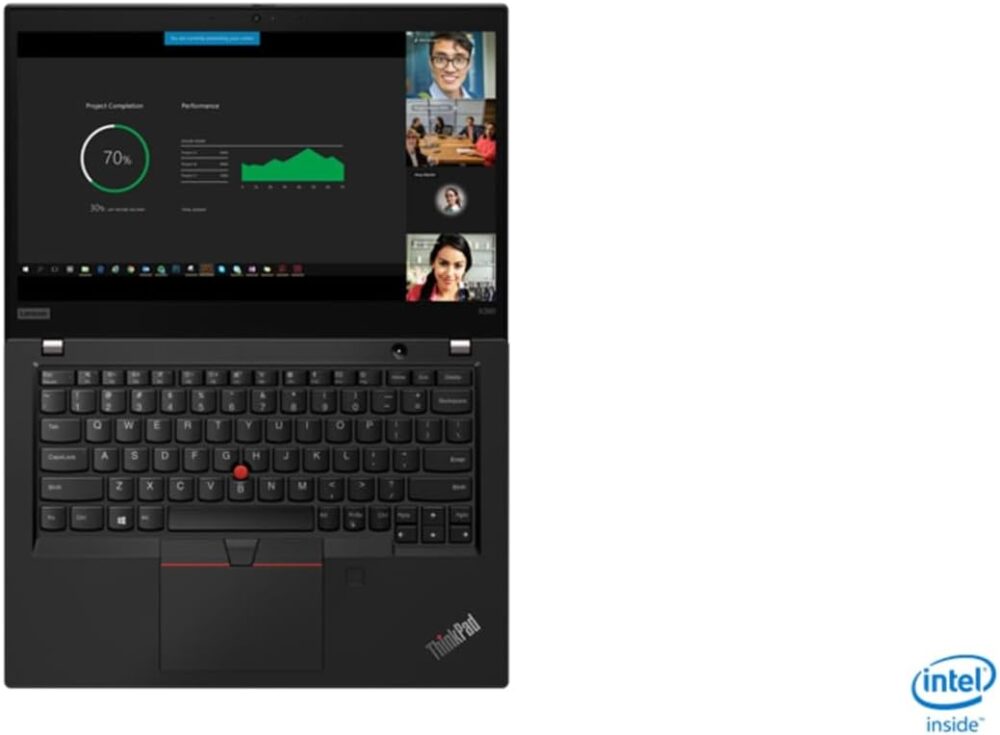 Lenovo ThinkPad X390 Laptop, 13.3" 1920x1080 FHD Display, Intel Core i5-8265U, 512GB SSD Hard Drive, 16GB RAM, Windows 11 Pro, Black (Renewed) - Image 2