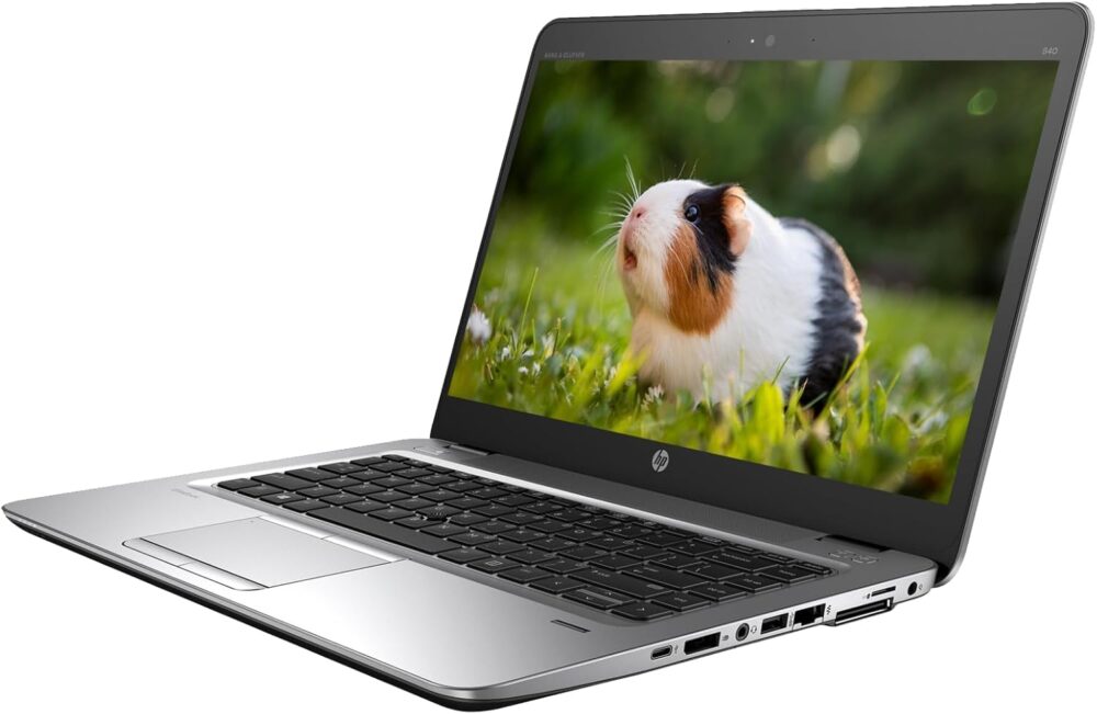 HP EliteBook 840 G3 Laptop, Touchscreen 14" 1920x1080, Intel Core i7-6600U, 256GB SSD, 8GB RAM, Windows 10 Pro, Silver (Renewed) - Image 2