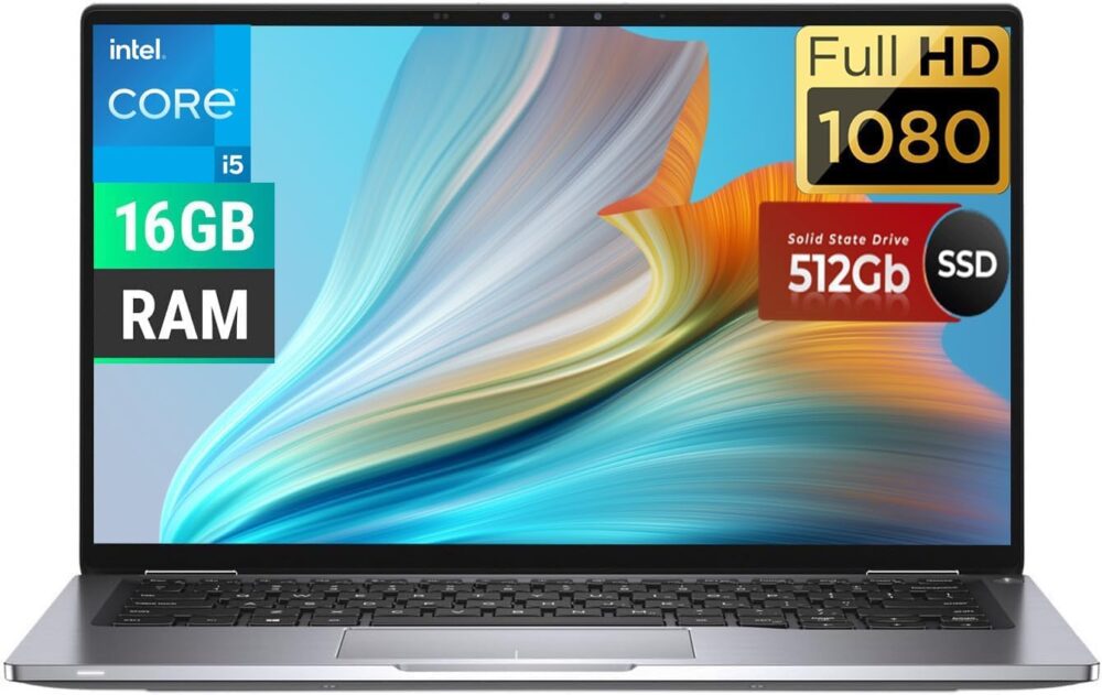 Dell Latitude 7400 Business Laptop, 14" FHD (1920 x 1080), Intel Core i5-8365U 1.6GHz, 16GB RAM, 512GB SSD, Backlit Keyboard, CAM, Windows10 Pro, Silver (Renewed)