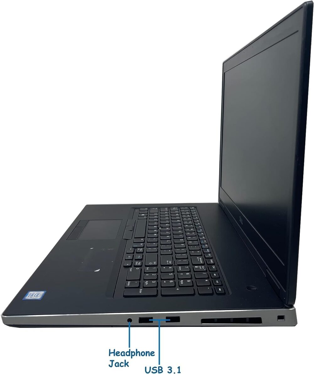 DELL Precision 7540 Workstation Laptop, NVIDIA Quadro T2000, 15.6" FHD(1920x1080), Intel Core i5-94000H, 16GB Ram, 512GB SSD, Backlit Keyboard, Windows 10 Pro, Black (Renewed) - Image 3