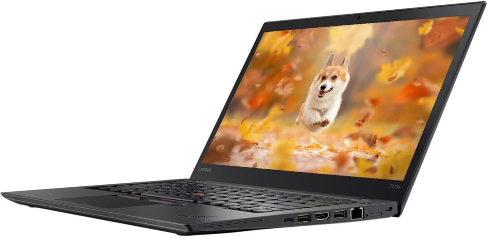 Lenovo ThinkPad T470s Business Laptop, Intel Core i5-7300U, 8 GB DDR4 RAM, 256 GB SSD, Wi-Fi, Bluetooth, Windows 10 Pro 64-Bit, Black (Renewed) - Image 4