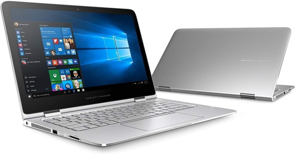 HP Spectre Pro x360 G2 Convertible Laptop, Touchscreen 13.3in QHD (2560X1440), Intel Core i7-6600U, 16GB LPDDR3 Ram, 512GB SSD, Bluetooth, WiFi, Webcam, Backlit Keyboard, Win 10 Pro, Silver (Renewed)