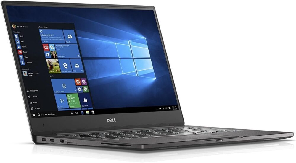 Dell Latitude 7370 13.3" Laptop, Intel Core M5-6Y57, 8GB RAM, 256GB Solid State Drive, Windows 10 Pro, Black (Renewed)