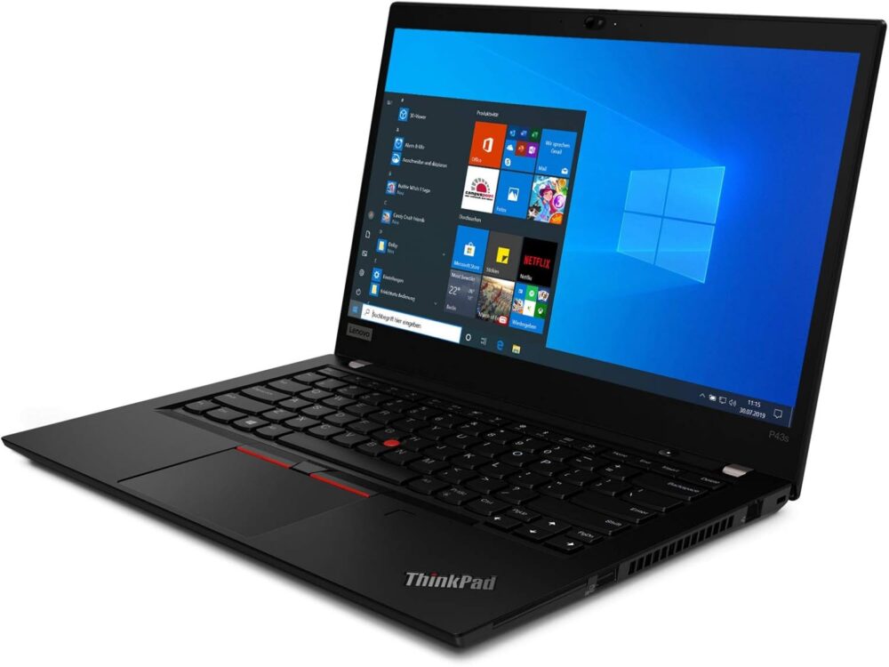 Lenovo ThinkPad P43s 14" Mobile Workstation Laptop, Intel Core i7-8565U, 16GB RAM, 512GB SSD, Windows 10 Pro, NVIDIA Quadro P520, Black (Renewed) - Image 3