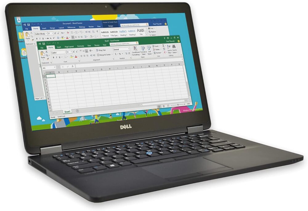 Dell Latitude E7470 14 inches Laptop, Core i7-6600U 2.6GHz, 16GB RAM , 512GB Solid State Drive, Windows 10 Pro, Black (Renewed) - Image 2