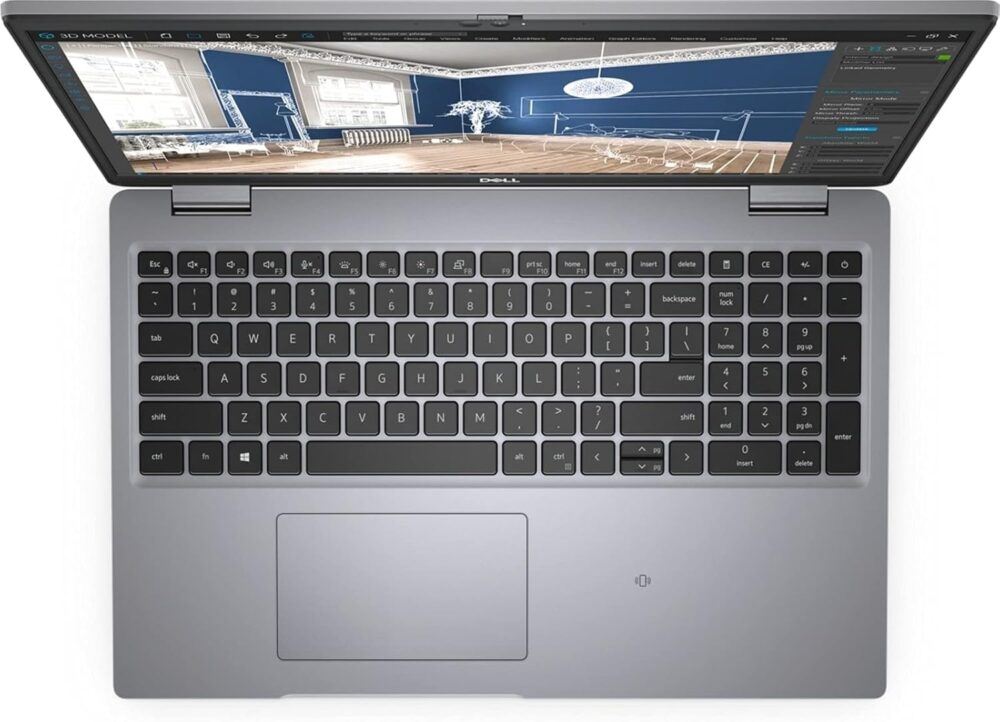 Dell Precision 3560 Workstation Laptop, 15.6" 1920x1080 FHD, Intel Core i7-1165G7, 512GB SSD, 16GB RAM, Windows 11 Pro, Silver (Renewed) - Image 2