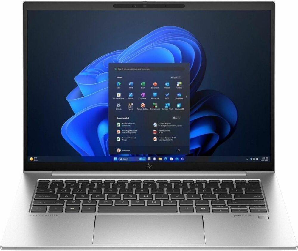 HP EliteBook 840 G11 AI Copilot Business Laptop, 14.0" FHD Display, Intel Ultra 7-165U vPro, 16GB DDR5 Ram, 1TB SSD, Backlit KB, FP, Thunderbolt, Cam, Win 11 Pro, Silver (Renewed) - Image 2