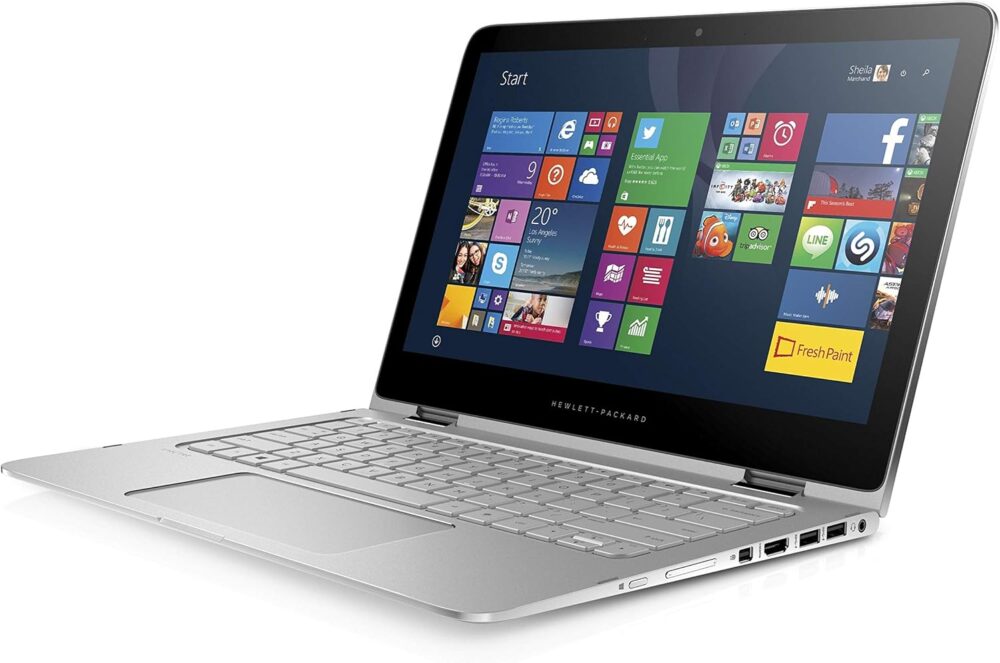 HP Spectre Pro x360 G2 Convertible Laptop, Touchscreen 13.3in QHD (2560X1440), Intel Core i7-6600U, 16GB LPDDR3 Ram, 512GB SSD, Bluetooth, WiFi, Webcam, Backlit Keyboard, Win 10 Pro, Silver (Renewed) - Image 2
