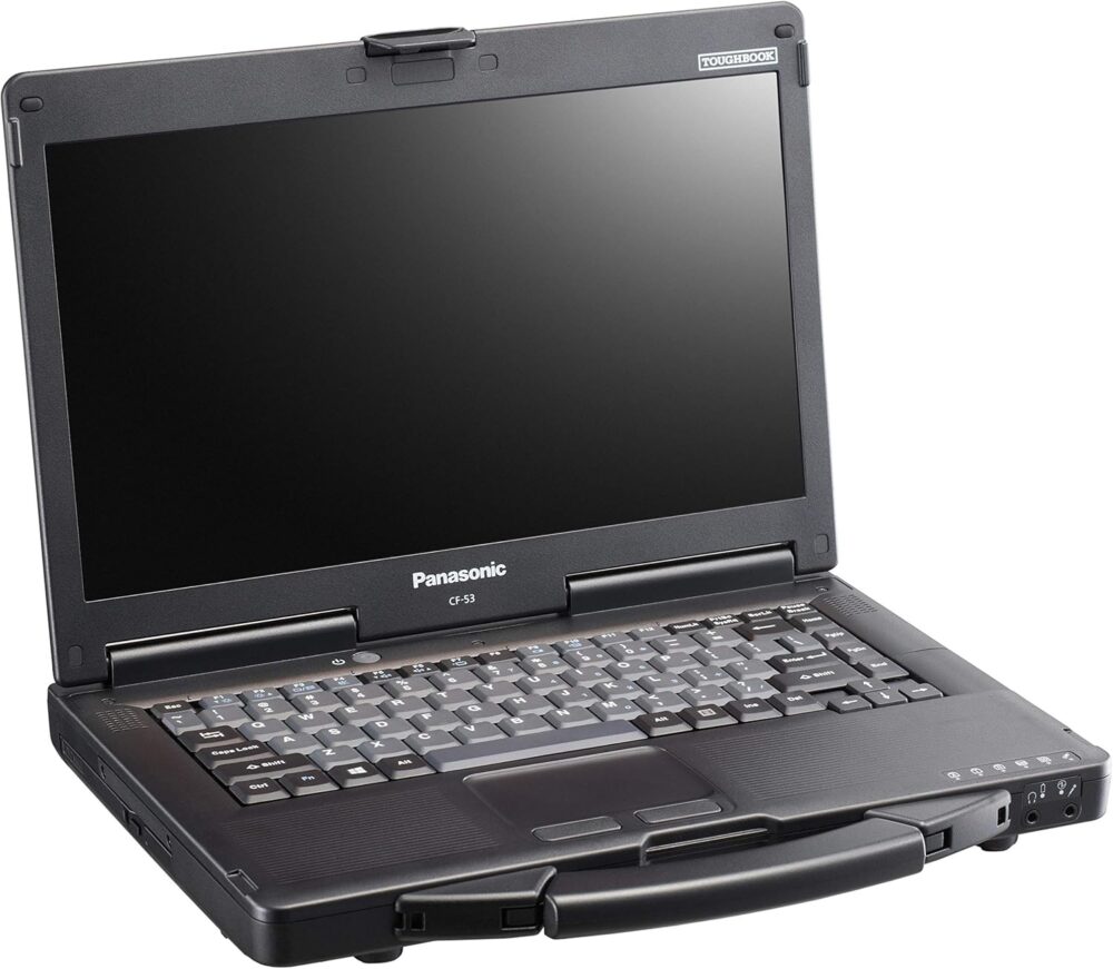 Panasonic Toughbook CF-53 MK1 Laptop, Intel Core i5-2520M 2.5GHz, 14" HD Display, 8GB Ram, 240GB SSD, Windows 10 Pro, WiFi, Bluetooth, DVD-RW, Black (Renewed)