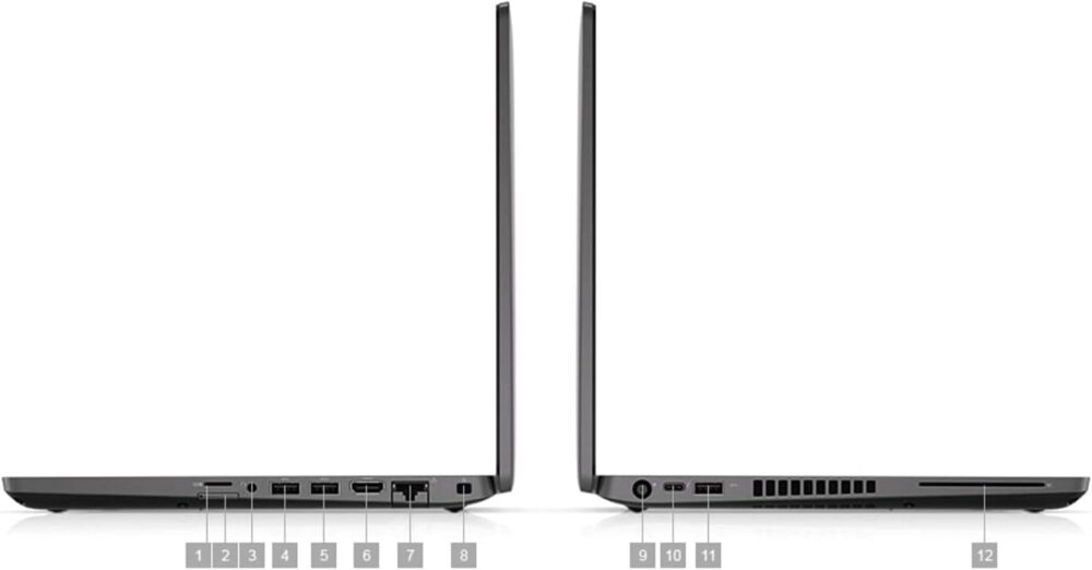 Dell Latitude 5400 14" Laptop, Intel Core i5-8265U, 8GB RAM, 256GB SSD, Backlit Keyboard, Windows 10 Pro, Black (Renewed) - Image 3