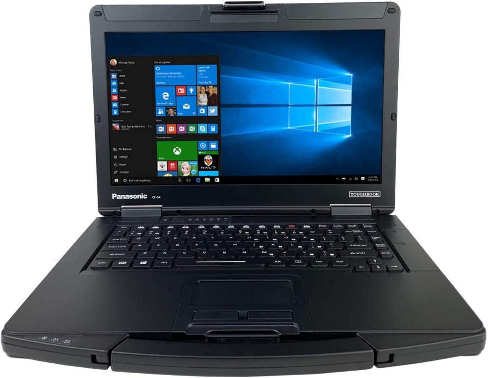Panasonic Toughbook CF-54 14" Laptop, Intel Core i5-5300U, 14.0'' FHD, Gloved Multi Touch, 256GB SSD, 8GB Ram, Wi-fi, TPM, BT, 4G LTE, Dual Pass, Backlit Keyboard, DVD Multi-Drive, Webcam, Windows 10 Pro, Silver (Refurbished Grade C)