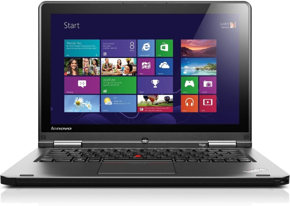 Lenovo ThinkPad S1 Yoga 12" Laptop, Intel Core i5-4300U, 4GB RAM, 128GB SSD, Windows 10 Pro, Black (Refurbished Grade C)