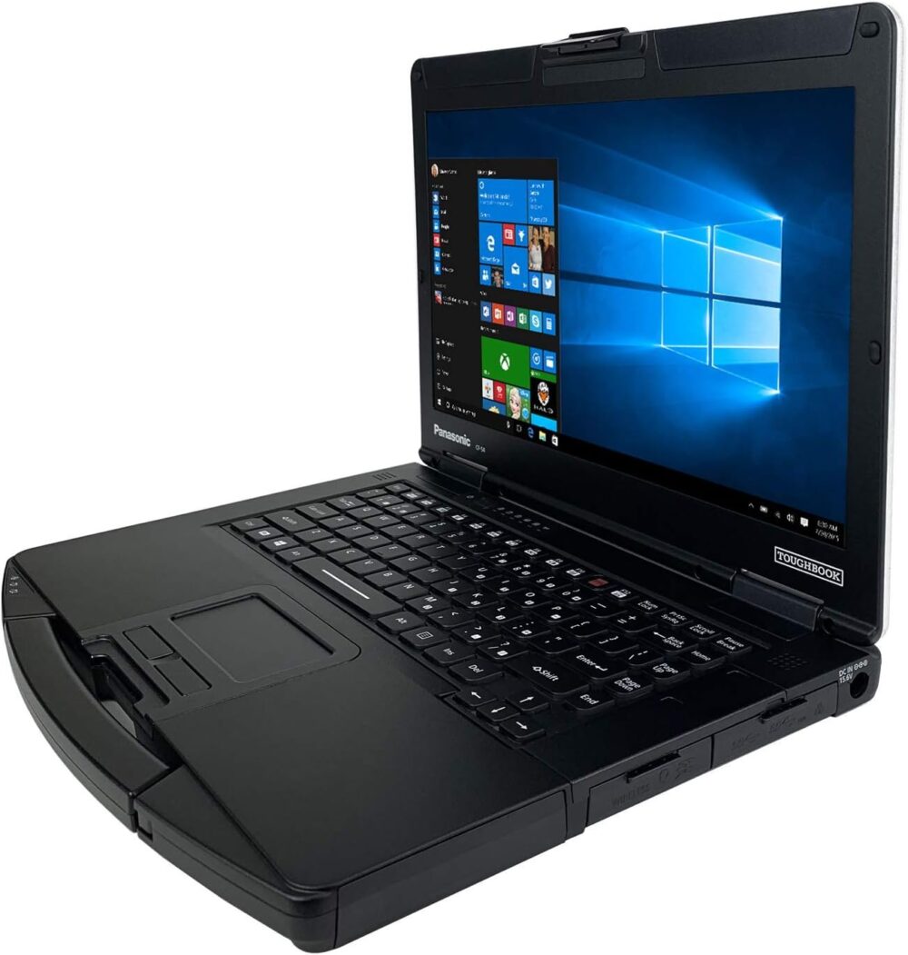 Panasonic Toughbook CF-54 14" Laptop, Intel Core i5-5300U, 14.0'' FHD, Gloved Multi Touch, 256GB SSD, 8GB Ram, Wi-fi, TPM, BT, 4G LTE, Dual Pass, Backlit Keyboard, DVD Multi-Drive, Webcam, Windows 10 Pro, Silver (Refurbished Grade C) - Image 4