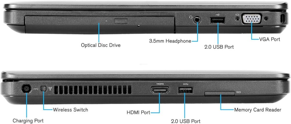Dell Latitude E5540 15.6 inches Laptop, Intel Core i5-4310U, 8GB Ram, 500GB HDD, DVDRW, Windows 10 Pro (Refurbished Grade C) - Image 4