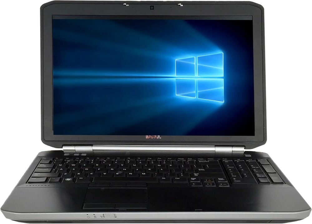 Dell Latitude E5520 15.6" Business Laptop, Intel Core i5-2410M, 8GB DDR3 Ram, 320GB Hard Drive, DVD, WiFi, VGA, HDMI, Windows 10 Pro, Black (Renewed)