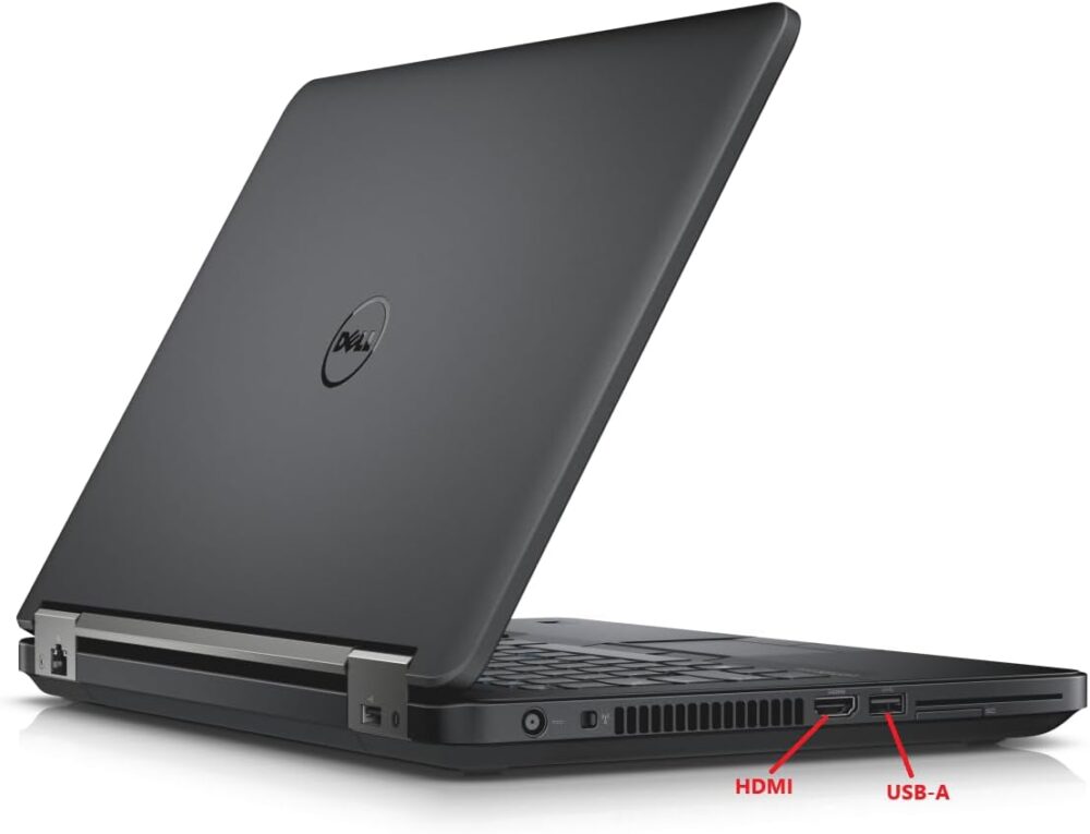 Dell Latitude E5450 14in Laptop, Intel Core i5-5300U,  8GB RAM, 256GB Solid State Drive, Windows 10 Pro, Black (Renewed) - Image 3