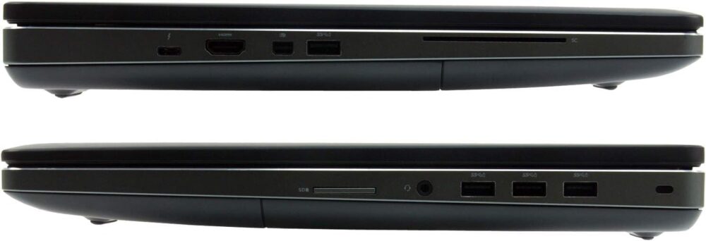 Dell Precision 7710 Laptop, 17.3 Inch Display, Intel Core i5-6300HQ, 32GB RAM, 512GB SSD, AMD FirePro W5170M, Windows 10 Pro, Black (Renewed) - Image 4