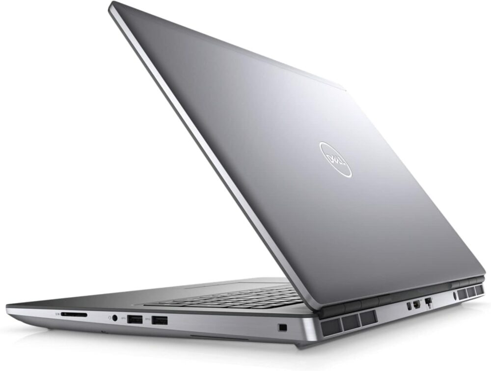 Dell Precision 7760 Workstation Laptop, 17.3" 1920 x 1080 FHD Display, Intel Xeon W-11955M, 1TB SSD Hard Drive, 64GB RAM, Nvidia RTX A5000, 8 cores @ 5 GHz 16GB GDDR6, Windows 11 Pro, Silver (Renewed) - Image 4