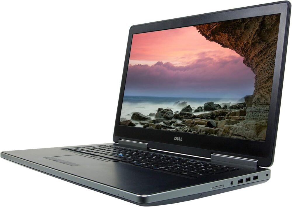 Dell Precision 7710 Laptop, 17.3 Inch Display, Intel Core i5-6300HQ, 32GB RAM, 512GB SSD, AMD FirePro W5170M, Windows 10 Pro, Black (Renewed) - Image 2