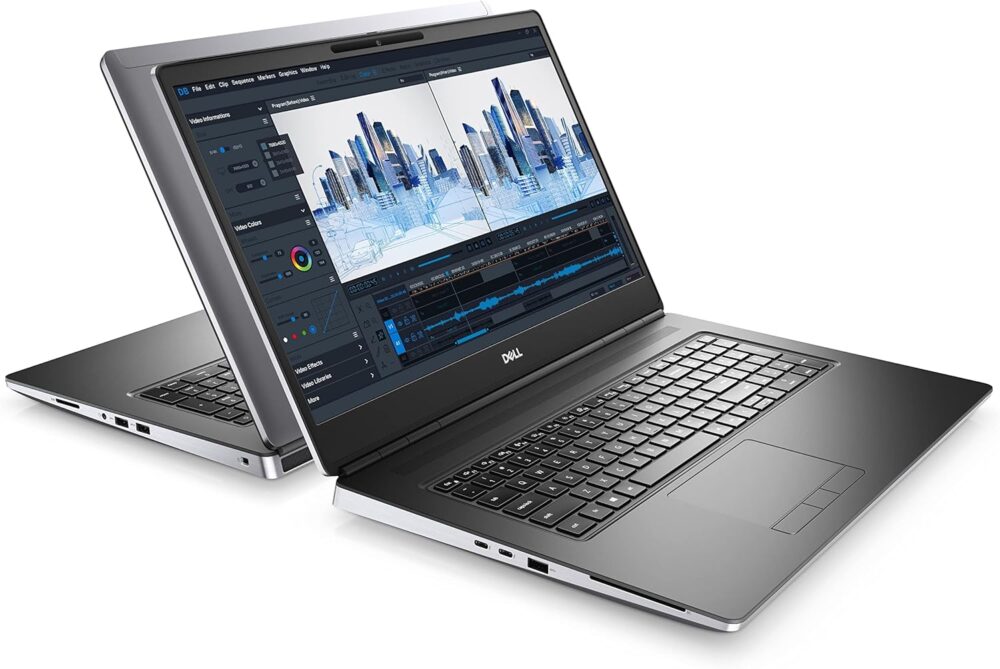 Dell Precision 7760 Workstation Laptop, 17.3" 1920 x 1080 FHD Display, Intel Xeon W-11955M, 1TB SSD Hard Drive, 64GB RAM, Nvidia RTX A5000, 8 cores @ 5 GHz 16GB GDDR6, Windows 11 Pro, Silver (Renewed) - Image 2