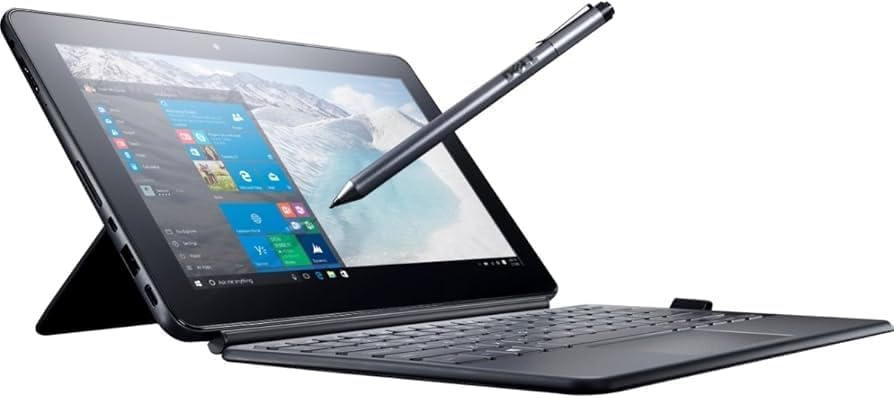 Dell Latitude 5175 2-in-1 Tablet Laptop, 13 Inch HD Display, Intel Core M5-6Y57, 8GB RAM, 256GB SSD,Black, Windows 11 (Renewed)