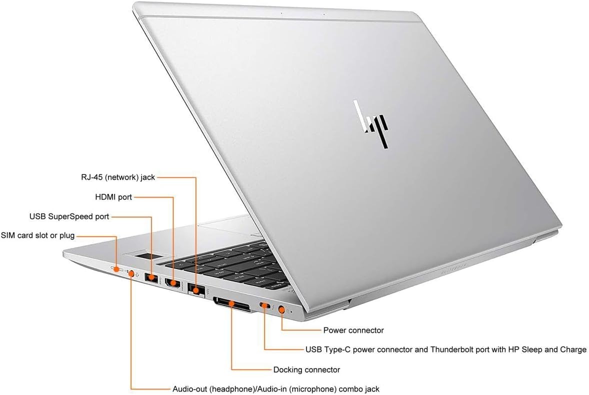 HP EliteBook 840 G5 Laptop, 14" FHD, Intel Core i7-8650U (Up to 4.2GHz), 16GB RAM, 512GB SSD, Backlit Keyboard, Windows 11 Pro (Renewed) - Image 4
