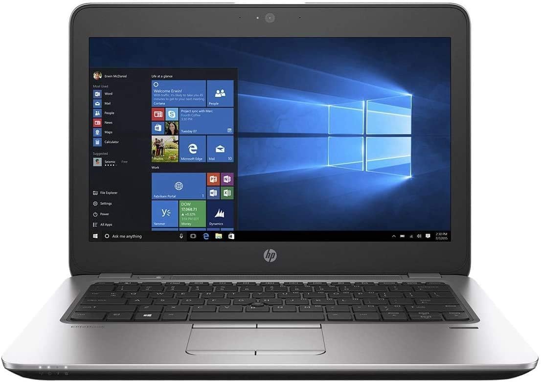 HP EliteBook 820 G3 Laptop, 12.5" HD Display, Intel Core i5-6200U, 8GB RAM, 256GB SSD, Windows 11 (Renewed)