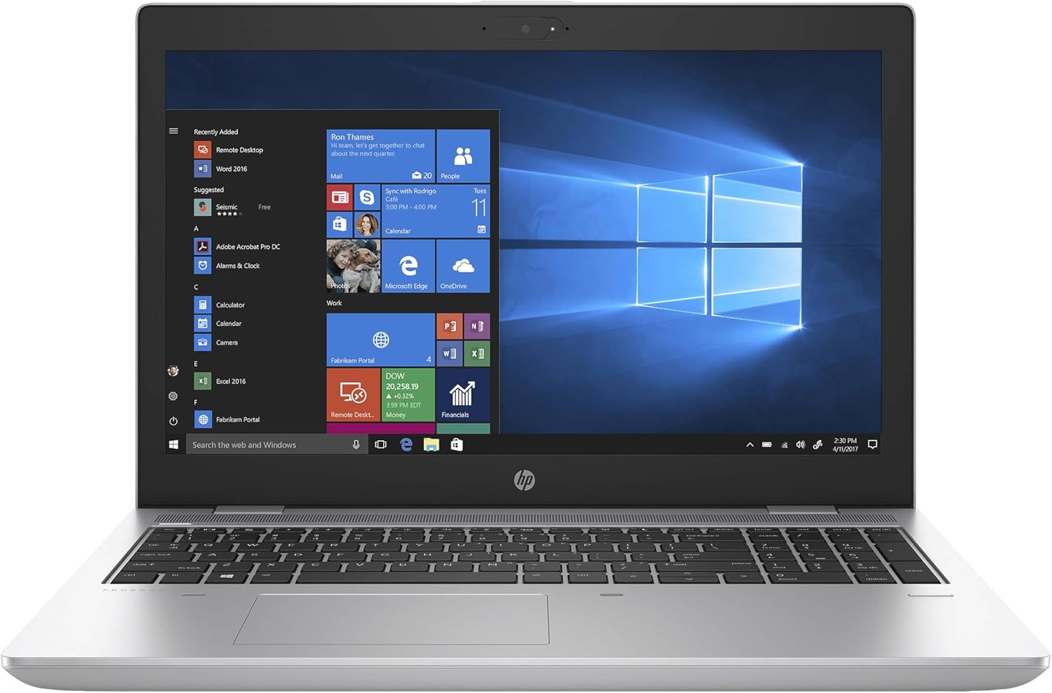 HP ProBook 650 G4 Laptop, 15.6" HD, Intel Core i5-8350U, 8GB RAM, 256GB SSD, Webcam, Windows 11 Pro (Renewed)