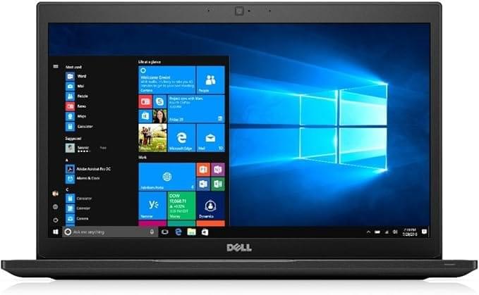 Dell Latitude 7480 i4in Laptop, Intel Core i5-7200U, 16GB DDR4 Ram, 256GB Solid State Drive, 14HD Display, Webcam, Windows 10 Pro, Black (Renewed)