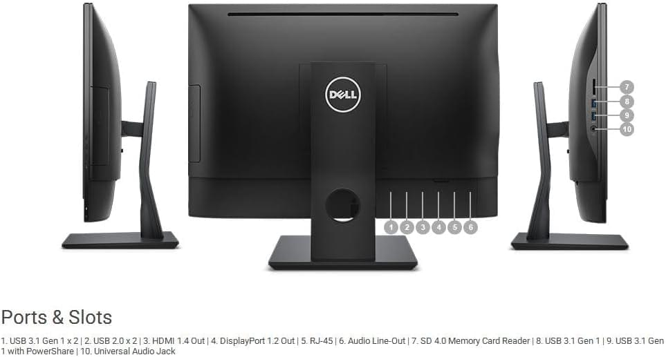 Dell OptiPlex 5250 All-in-One Desktop, 21.5" FHD Display, Intel Core i3, 8GB DDR4 RAM, 256GB SSD, Windows 10 Pro - Image 6